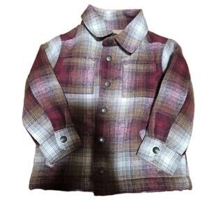 Old Navy Boys' 3T Plaid Flannel‎ Button-Up Jacket
